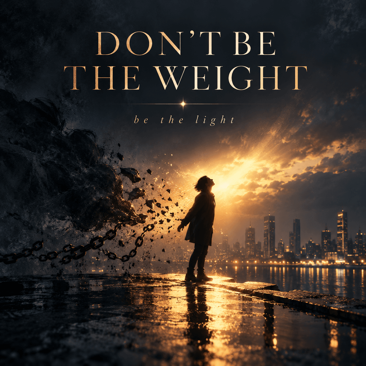 Don't be the weight (English) — artwork