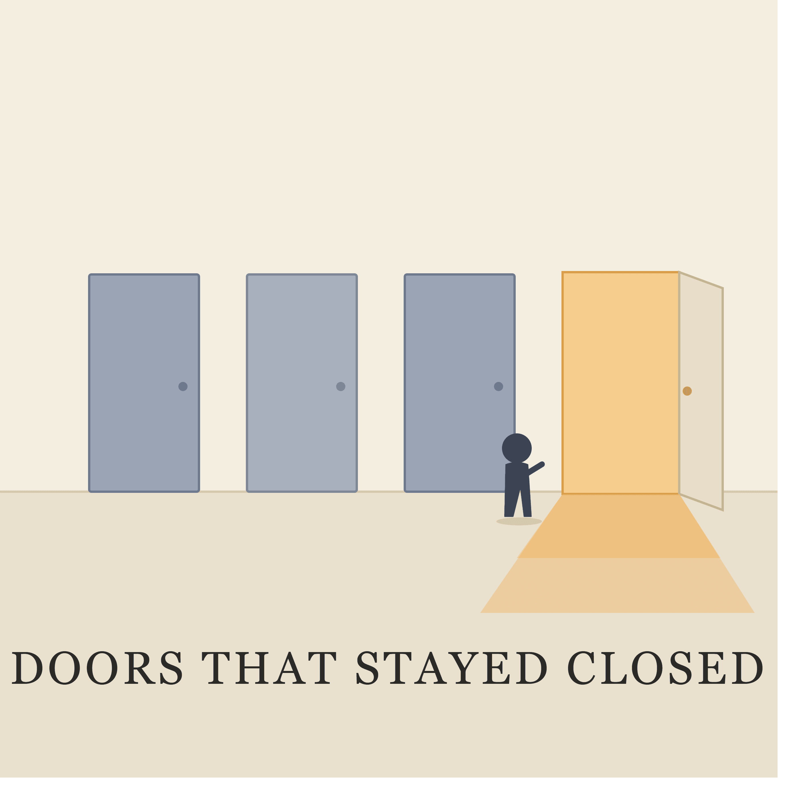 The Doors That Stayed Closed (English) artwork