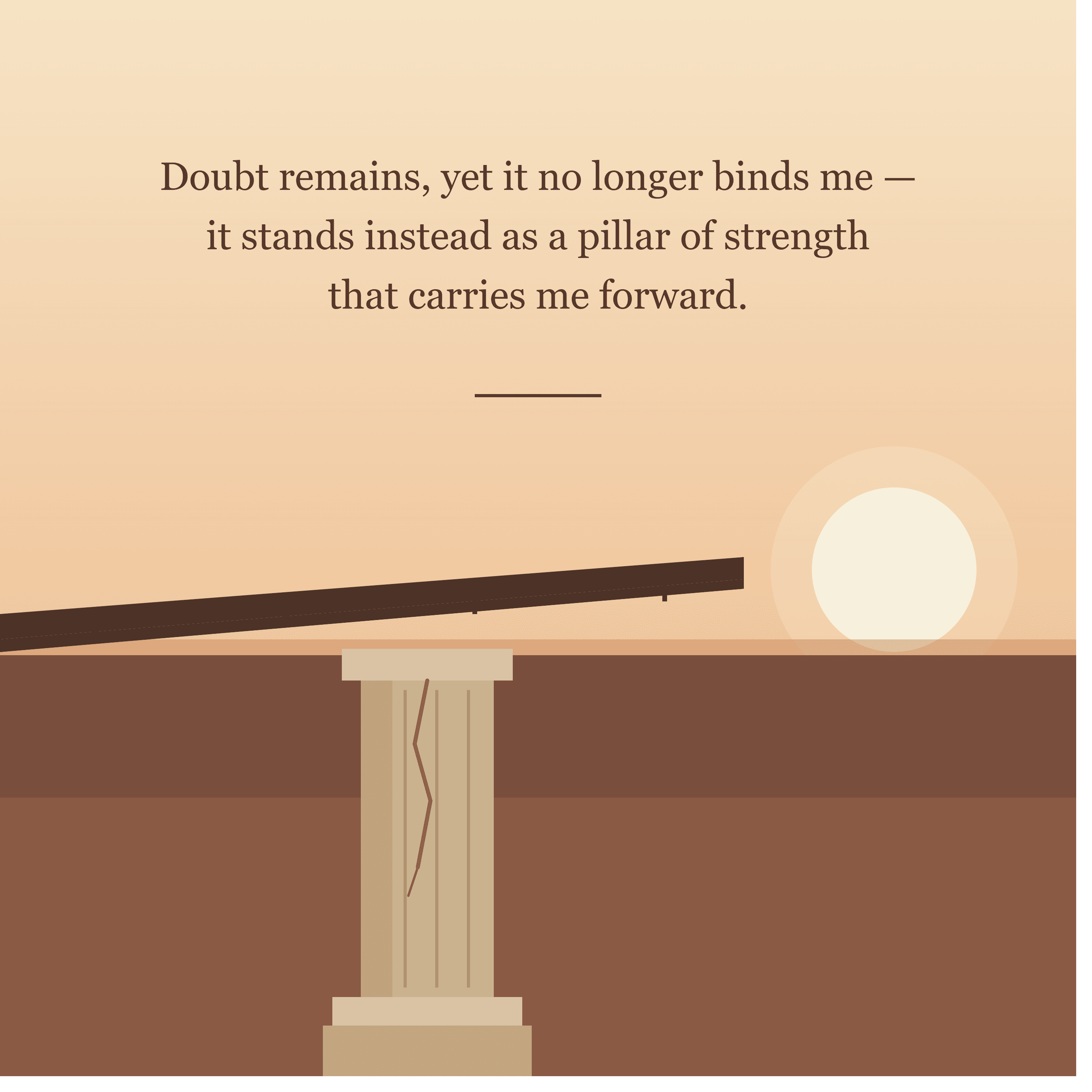 The Pillar of Doubt (English) artwork