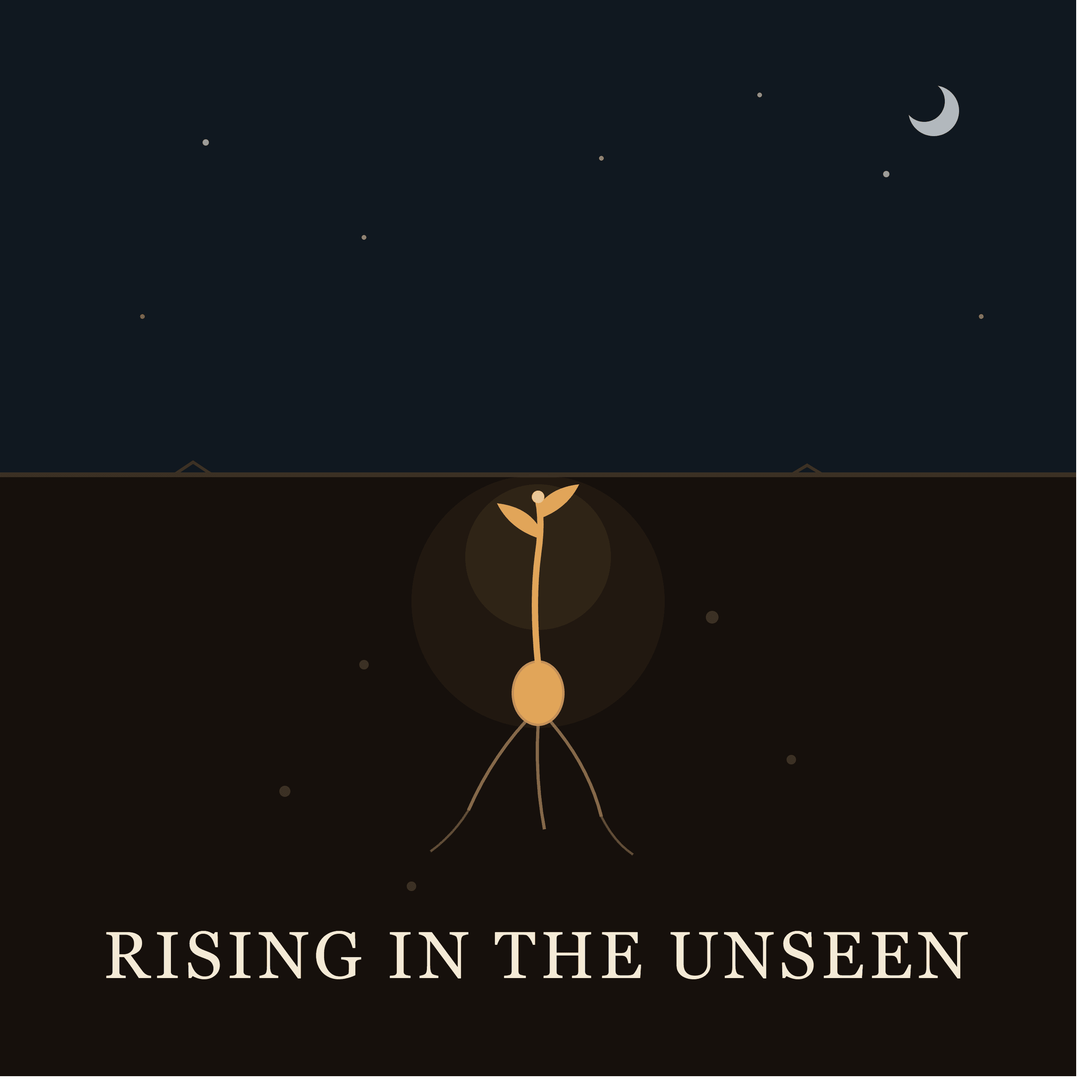 Rising in the unseen (English) artwork